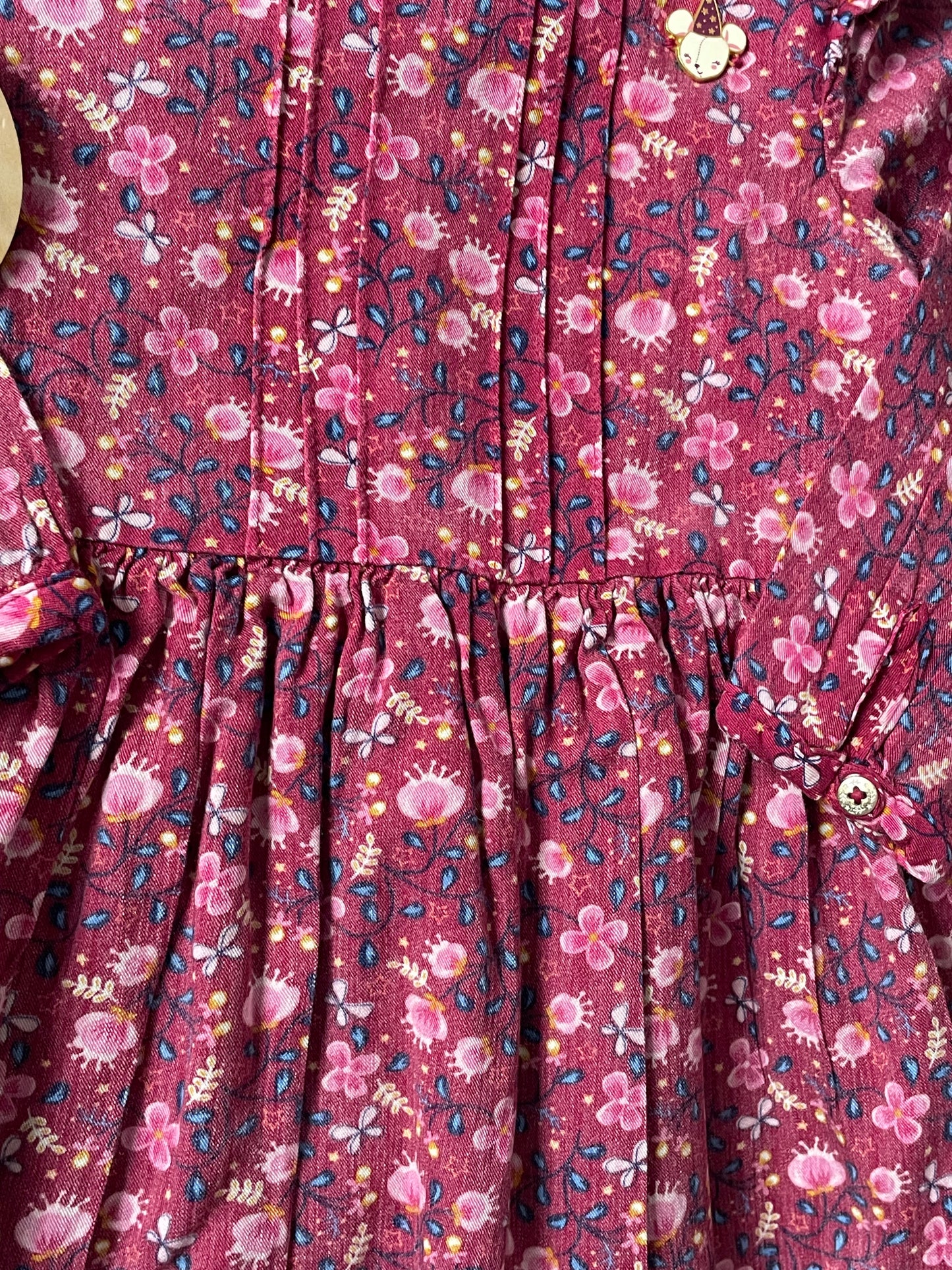 Robe / tunique, doublée, fleurie, Sergent Major