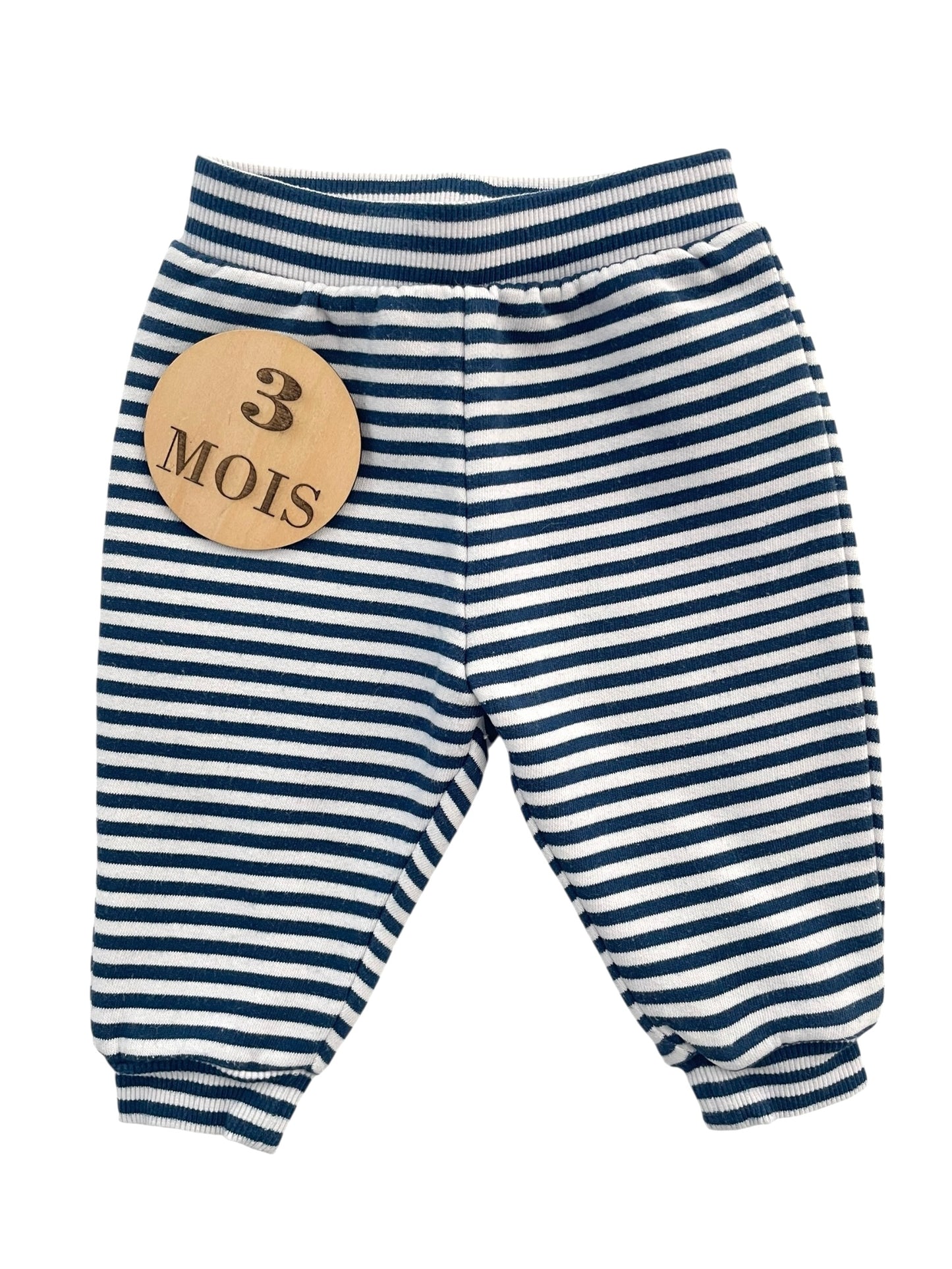 Jogging rayé, bleu et blanc, TEX