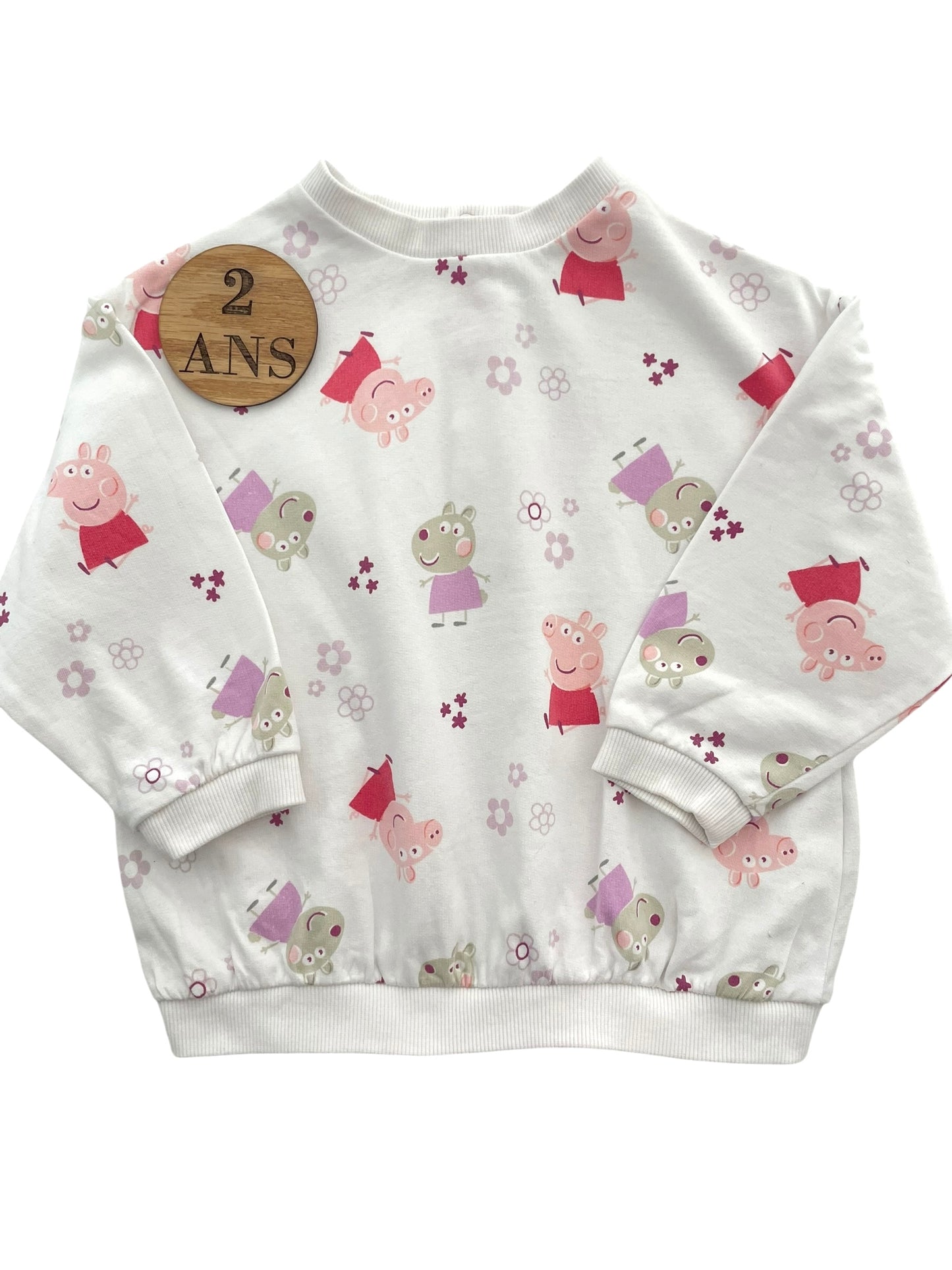 Sweat blanc, Peppa Pig