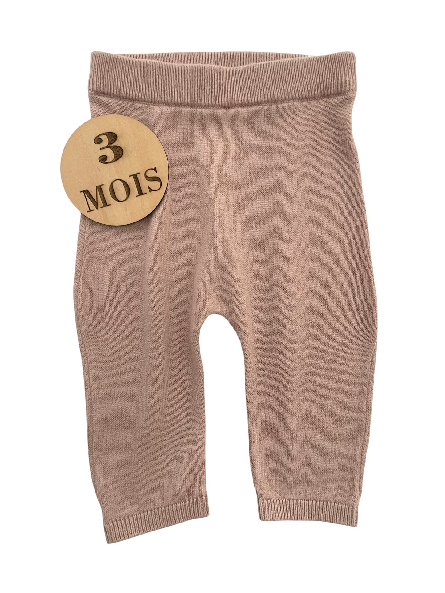 Legging en mailles, beige/ rose, H&M