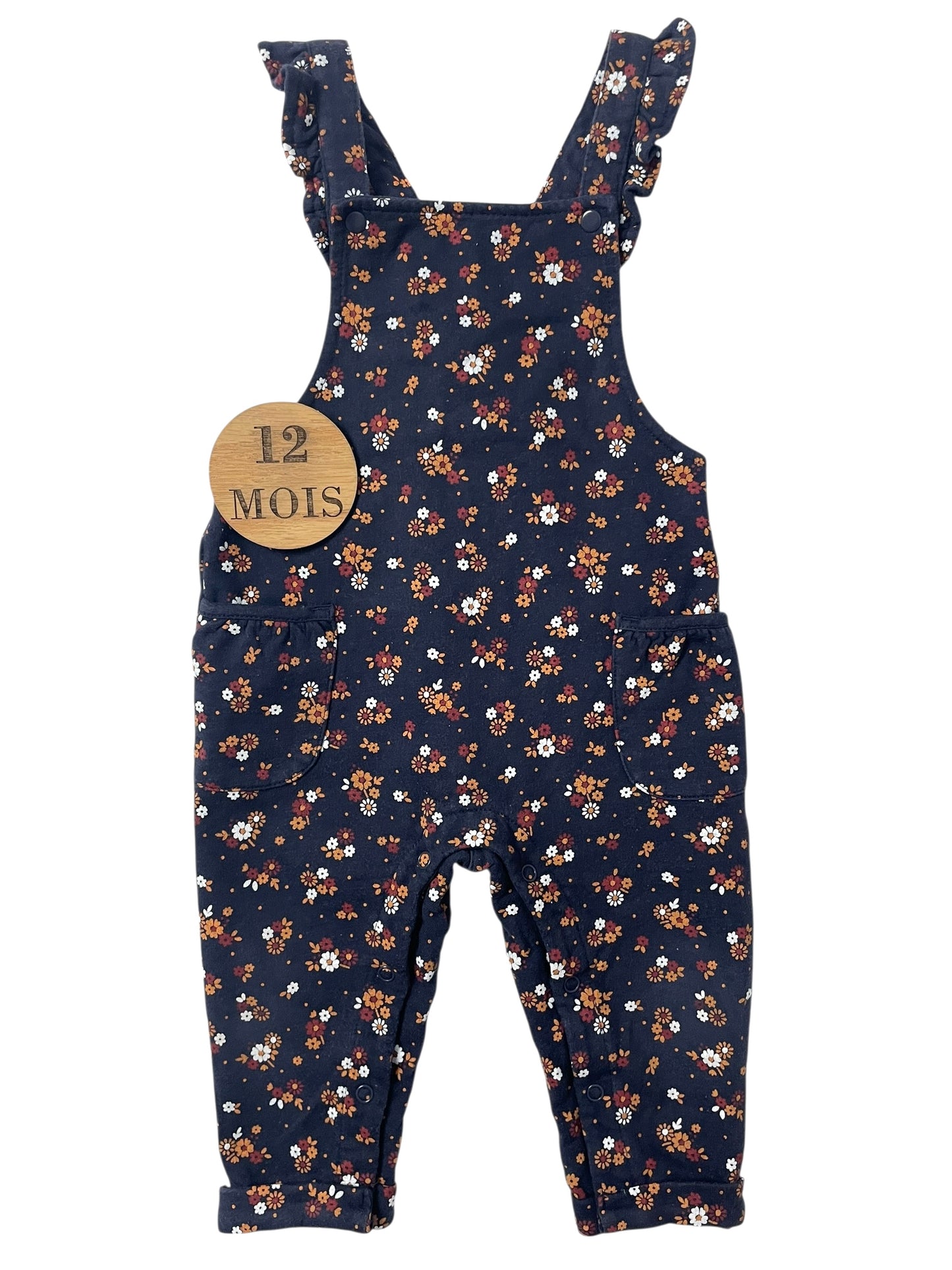 Salopette molleton, fleurie, Terre de Marins