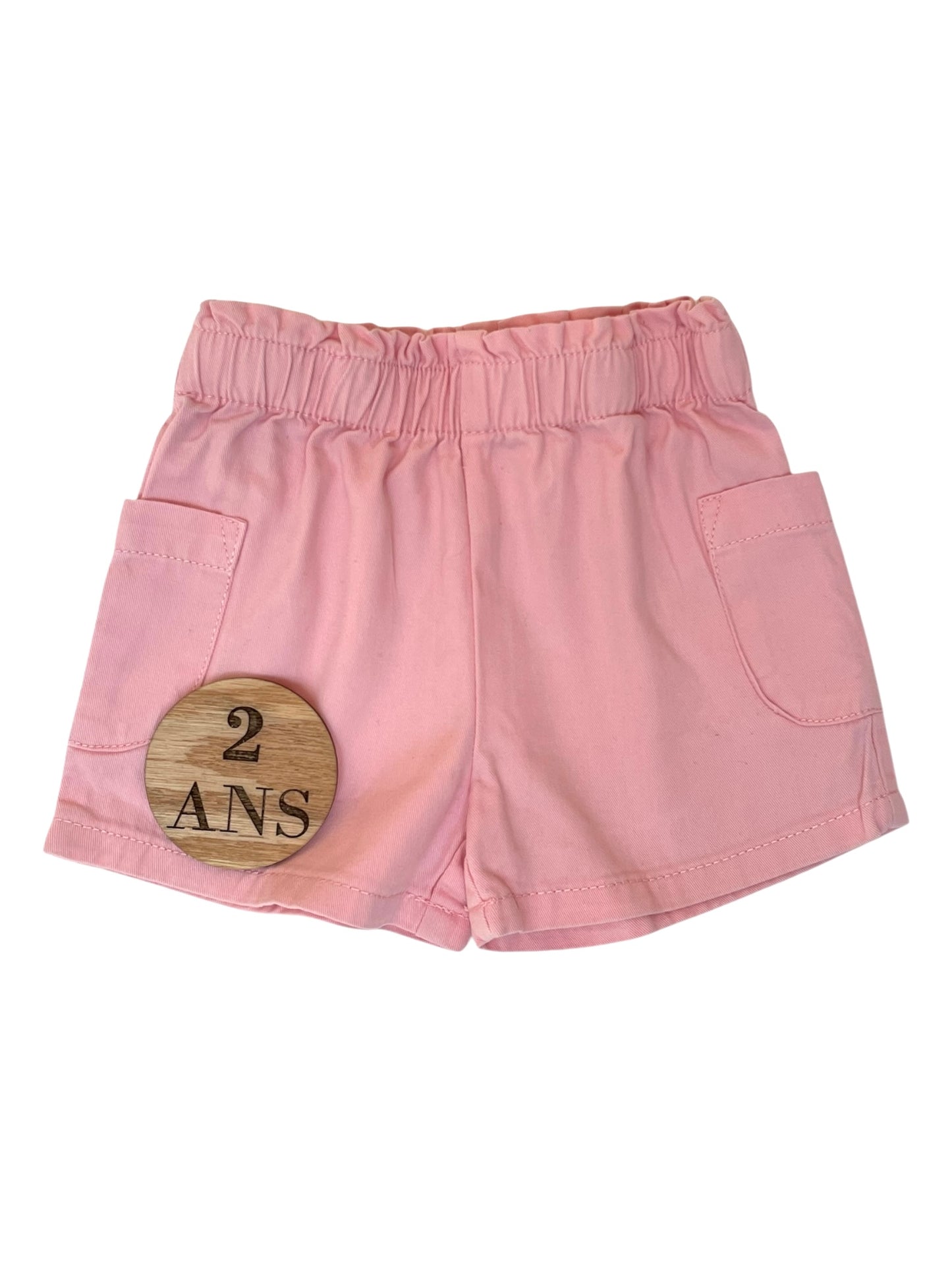 Short jean fin, rose, Gémo