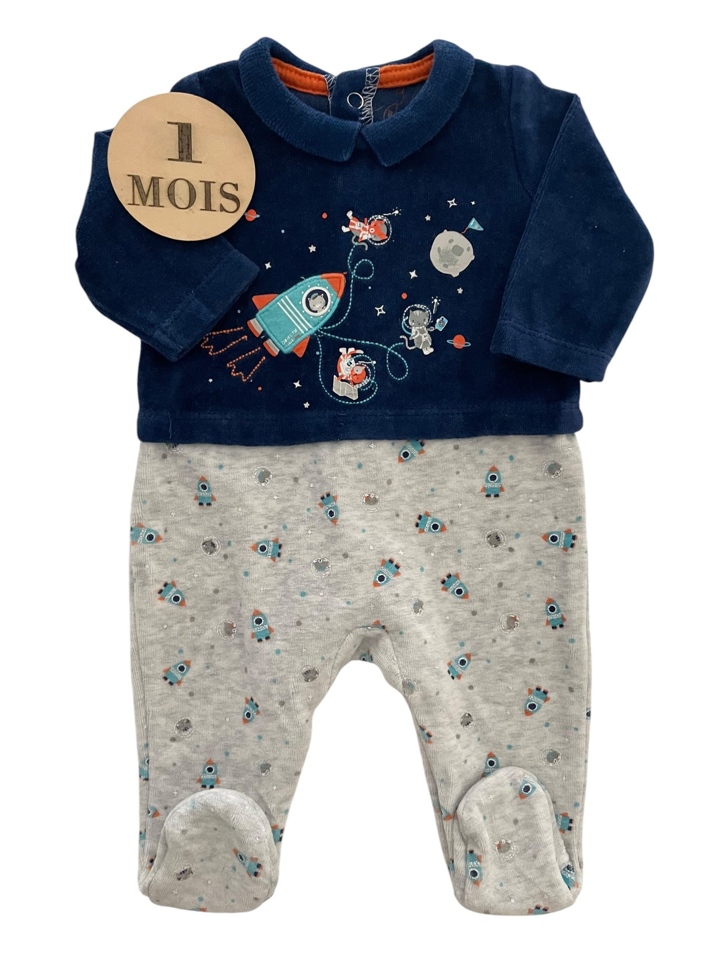 Pyjama velours, fusées, Sergent Major