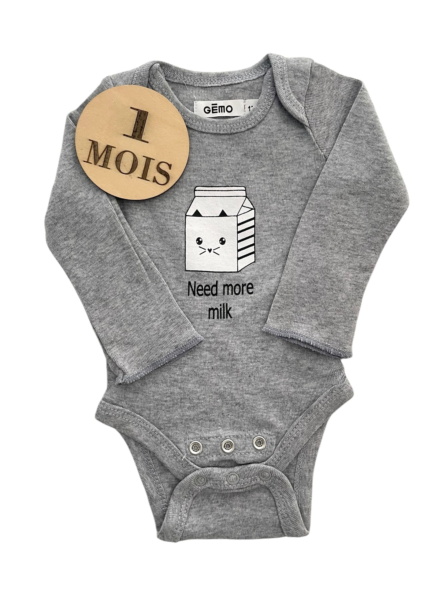 Body évolutif, gris, Gémo