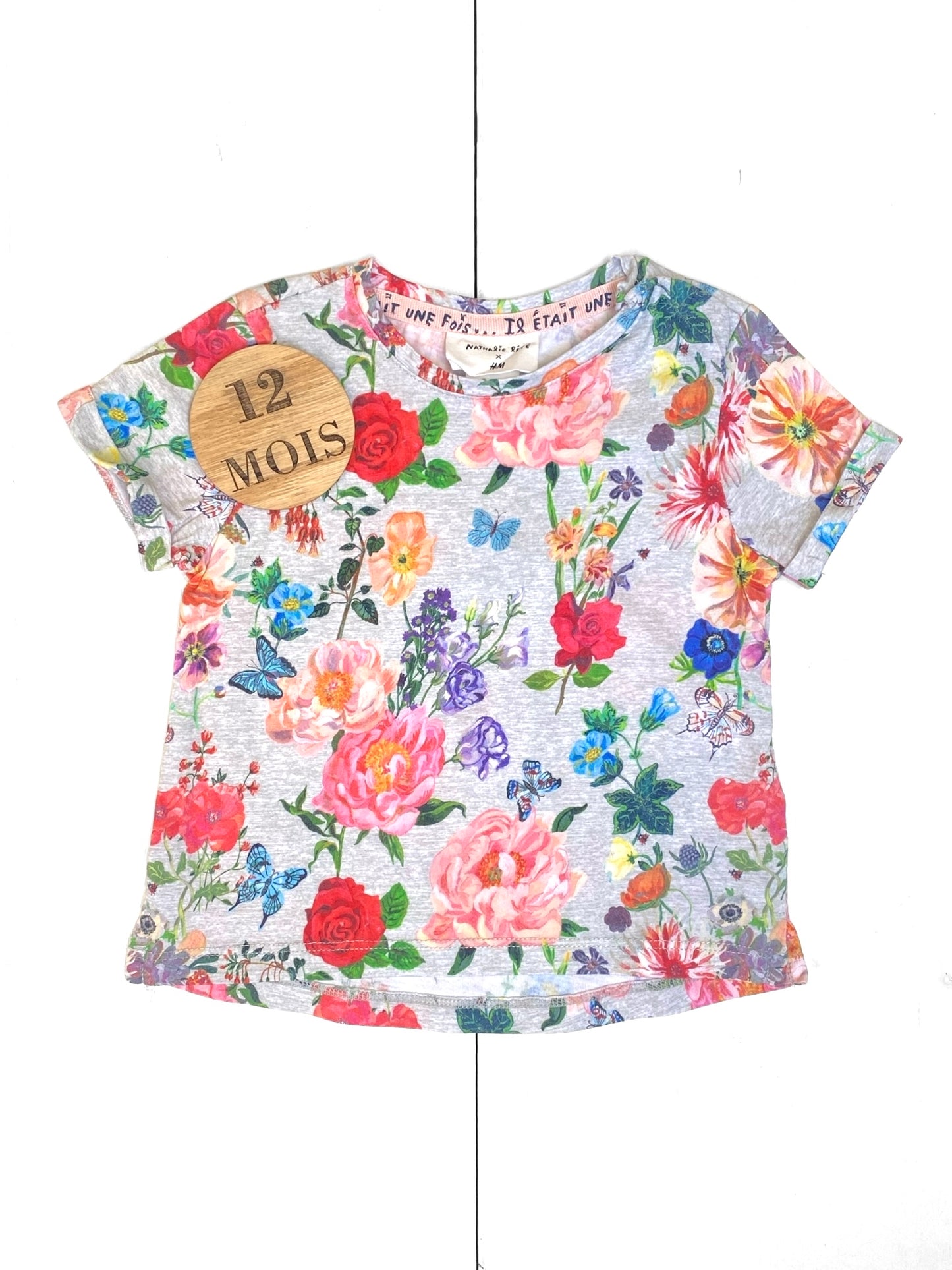 Tee-shirt fleuri, H&M x Nathalie lété