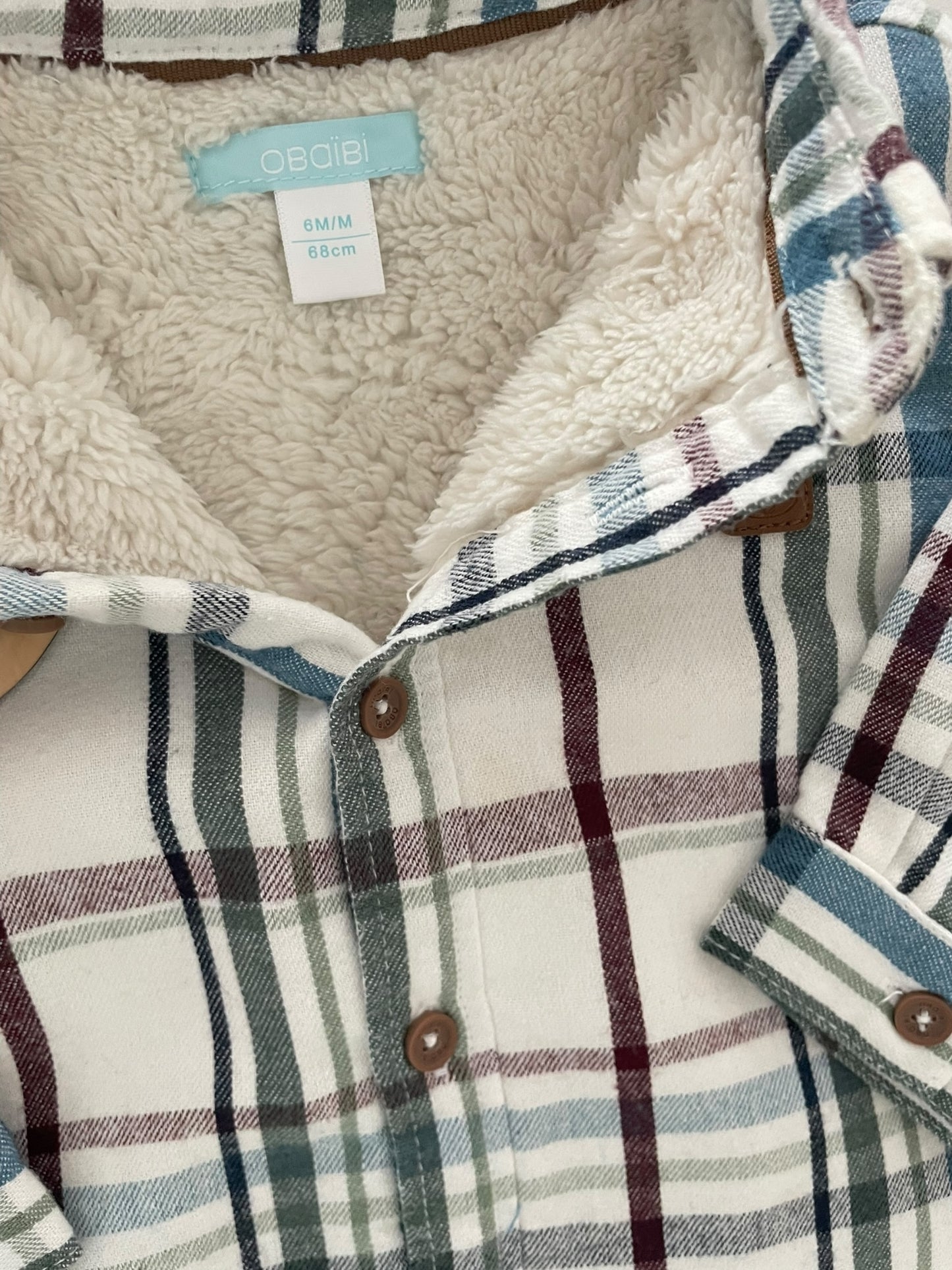 Chemise fourrée à carreaux, Obaïbi