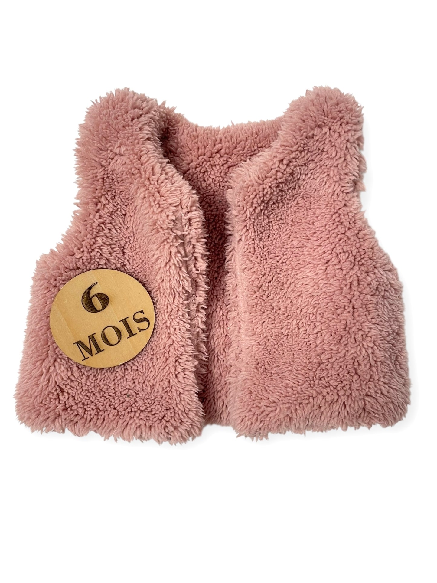 Gilet sans manche, rose