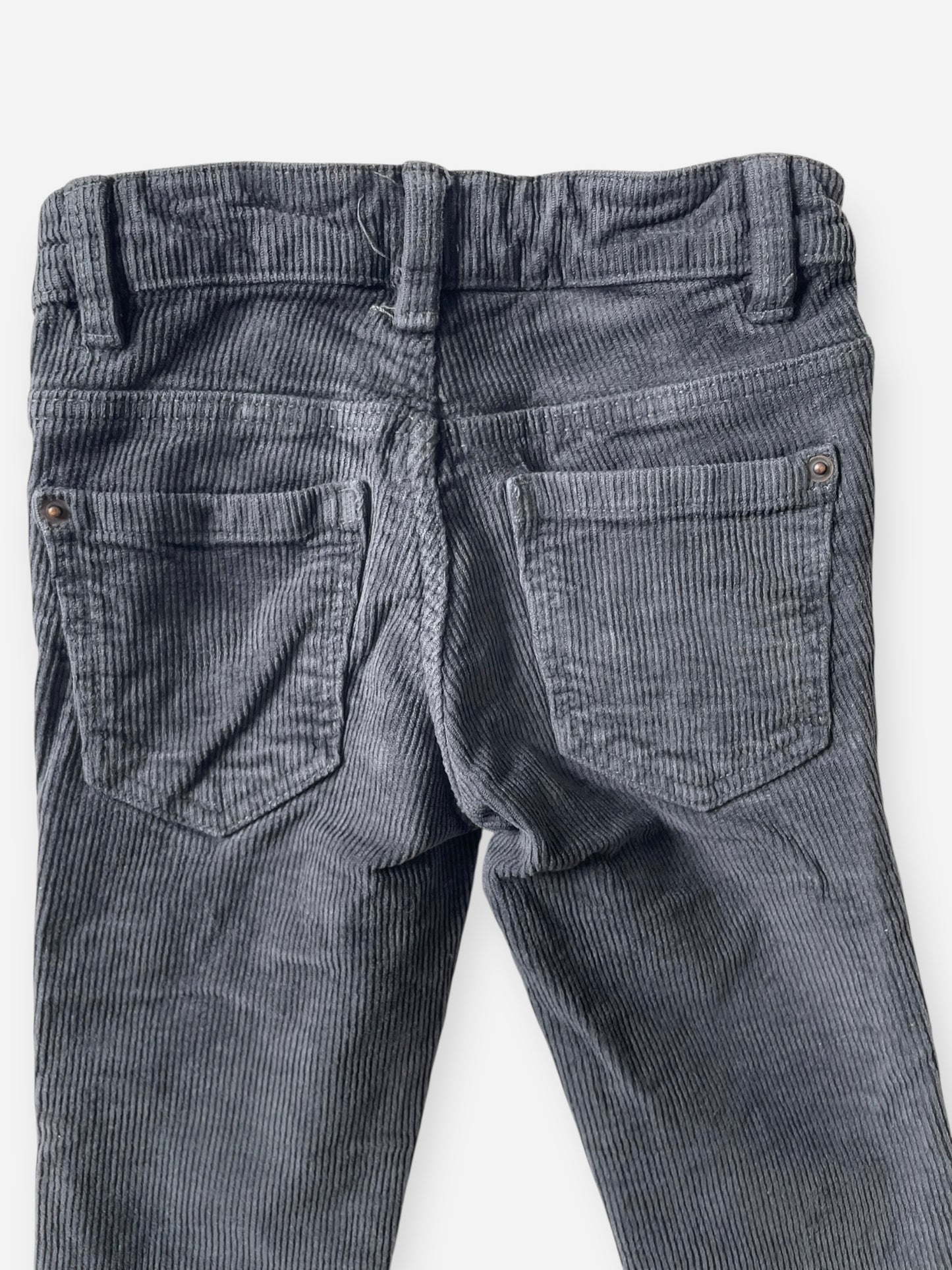 Pantalon velours côtelé gris, Kiabi