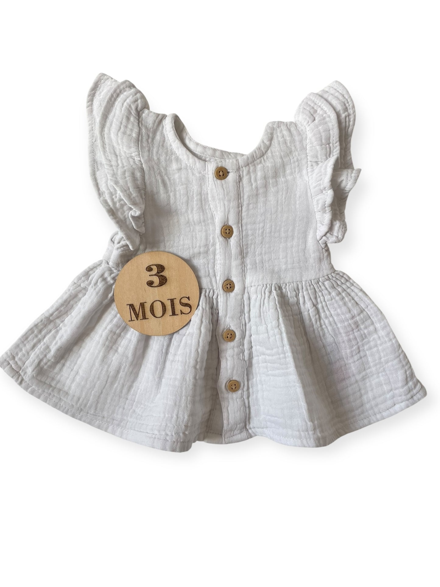 Blouse gaze de coton, blanche, Primark