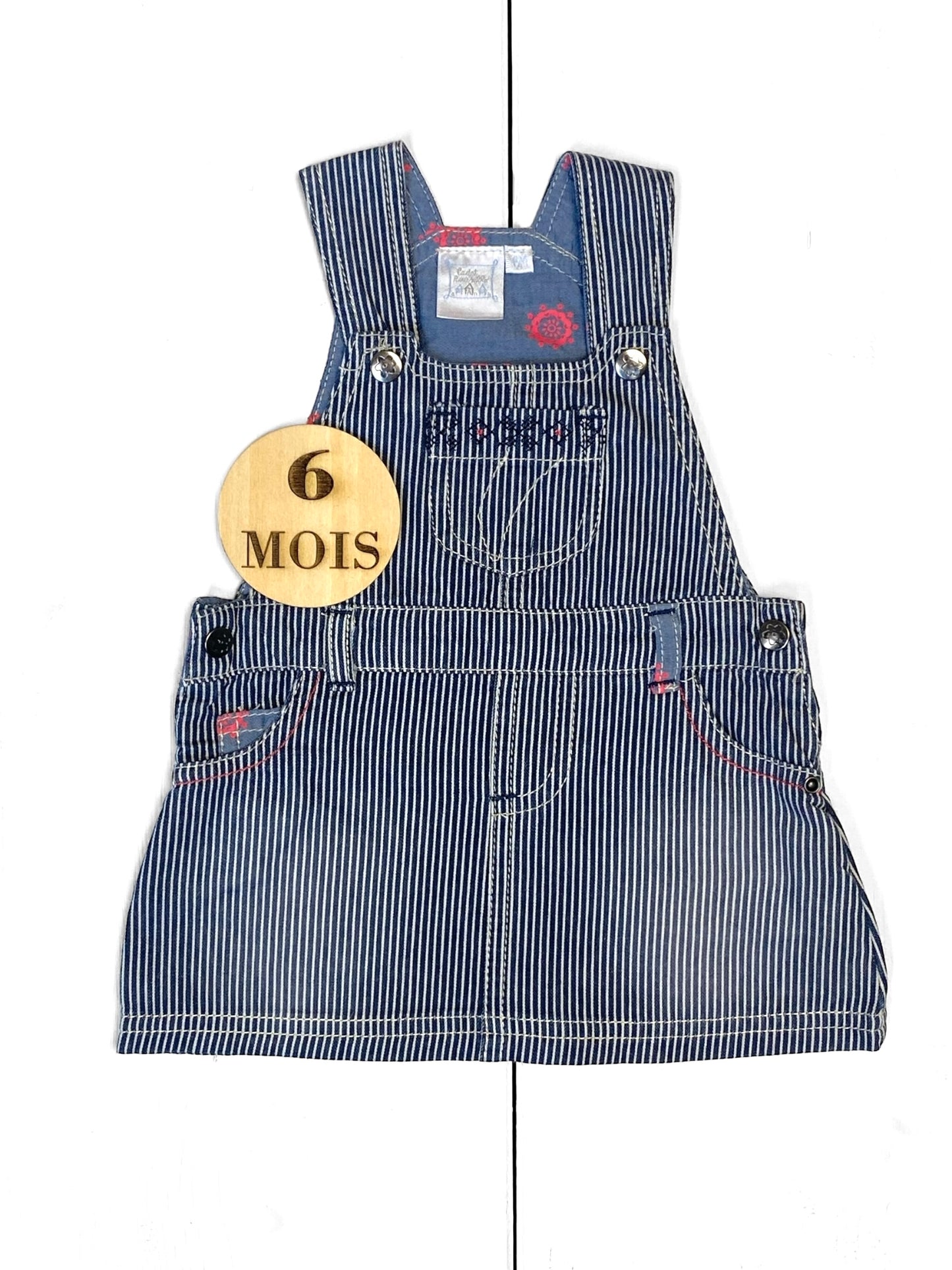 Robe salopette en jean, Cadet Roussel