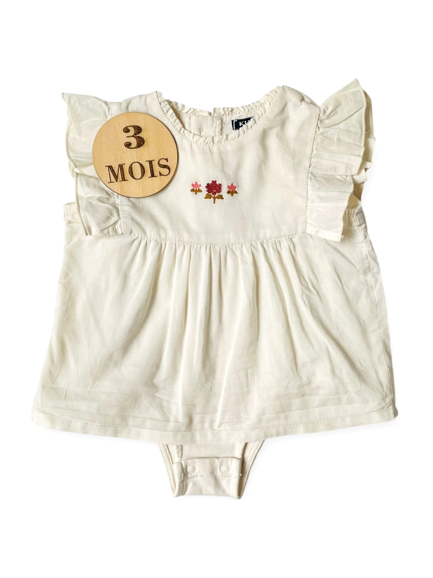 Blouse/ body intégré, écrue, Kiabi