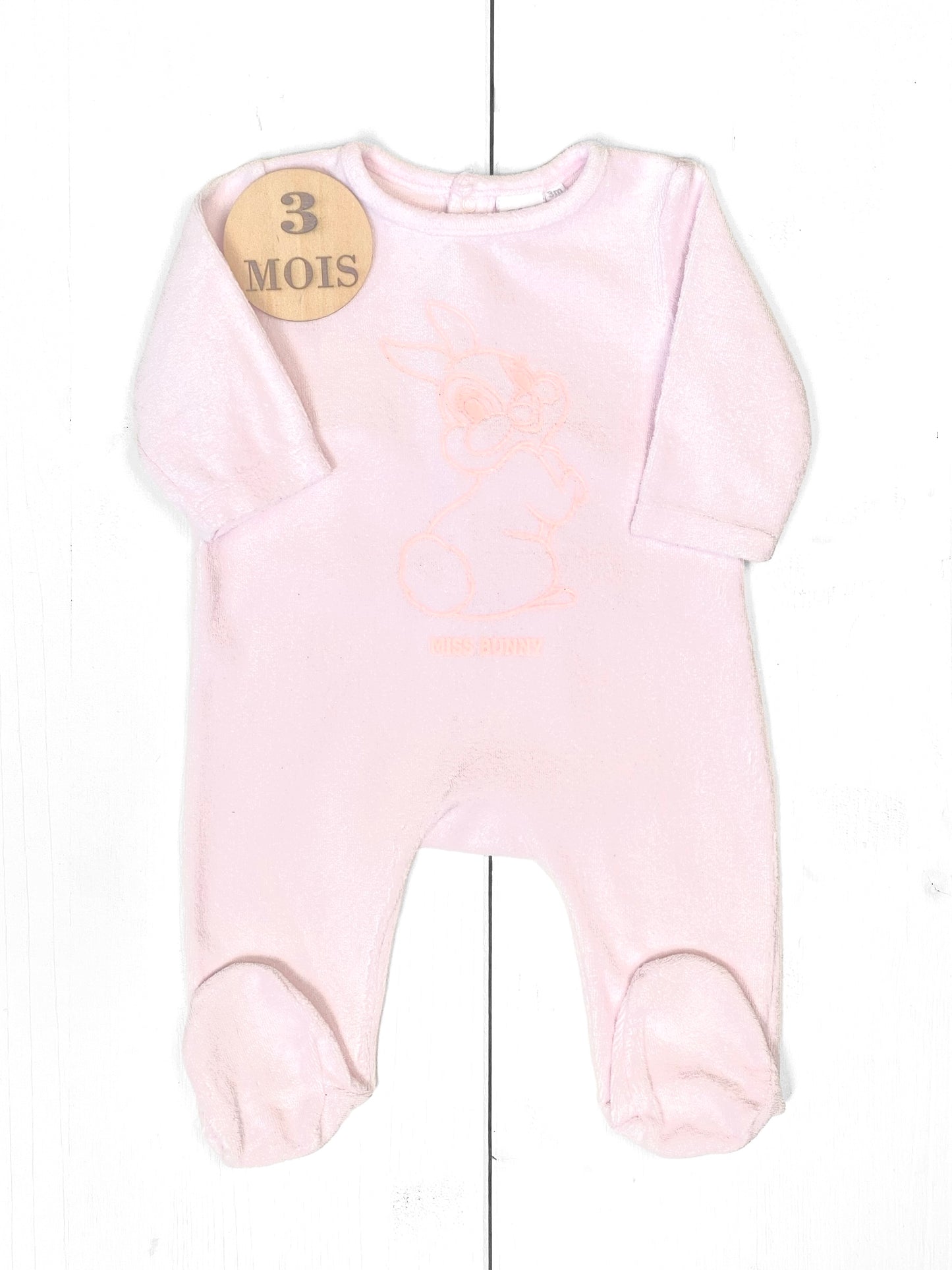 Pyjama velours rose, Disney Baby
