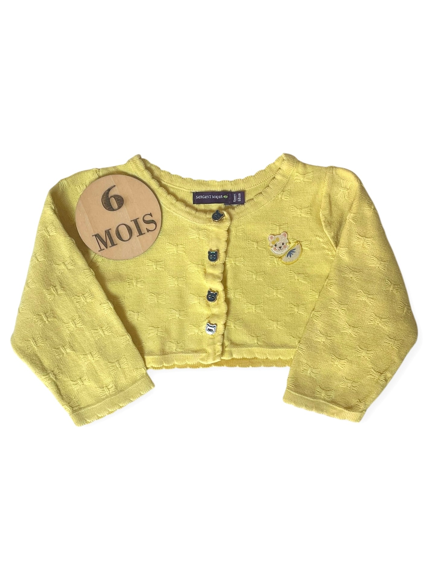 Gilet court, jaune, Sergent Major