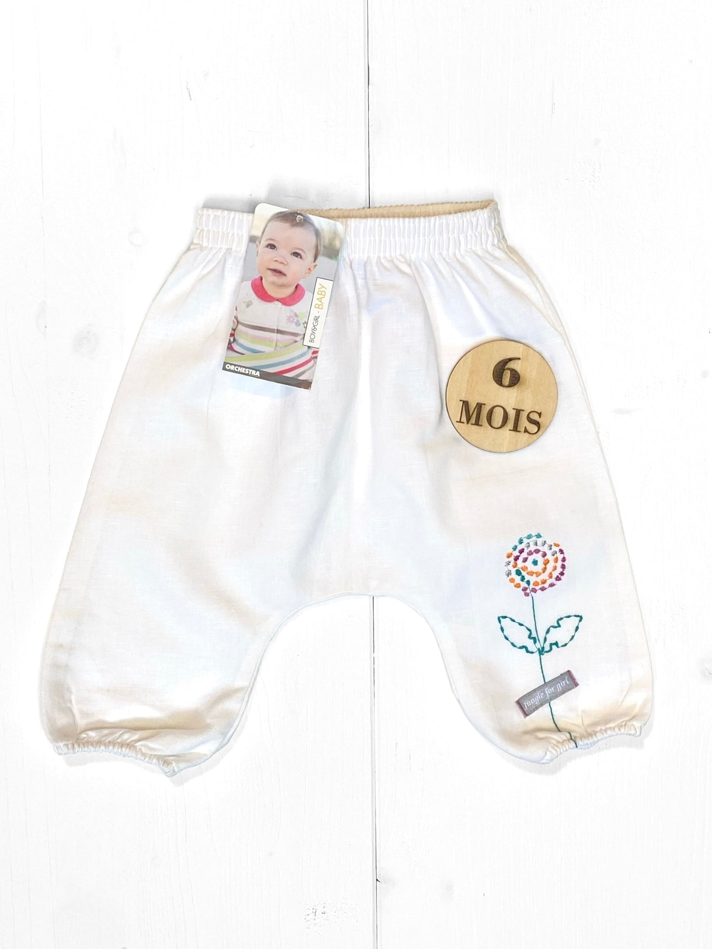 Pantalon fluide , blanc, Orchestra