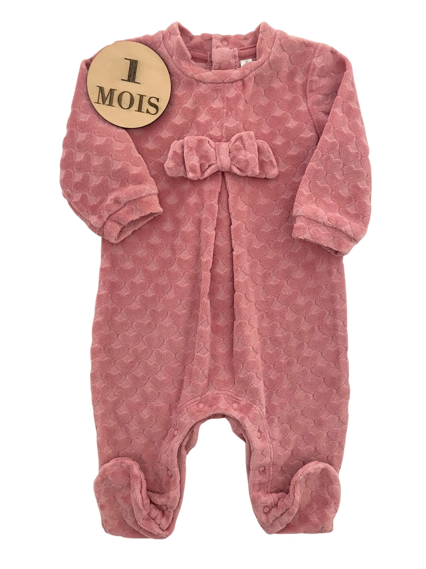 Pyjama velours rose, Idexe