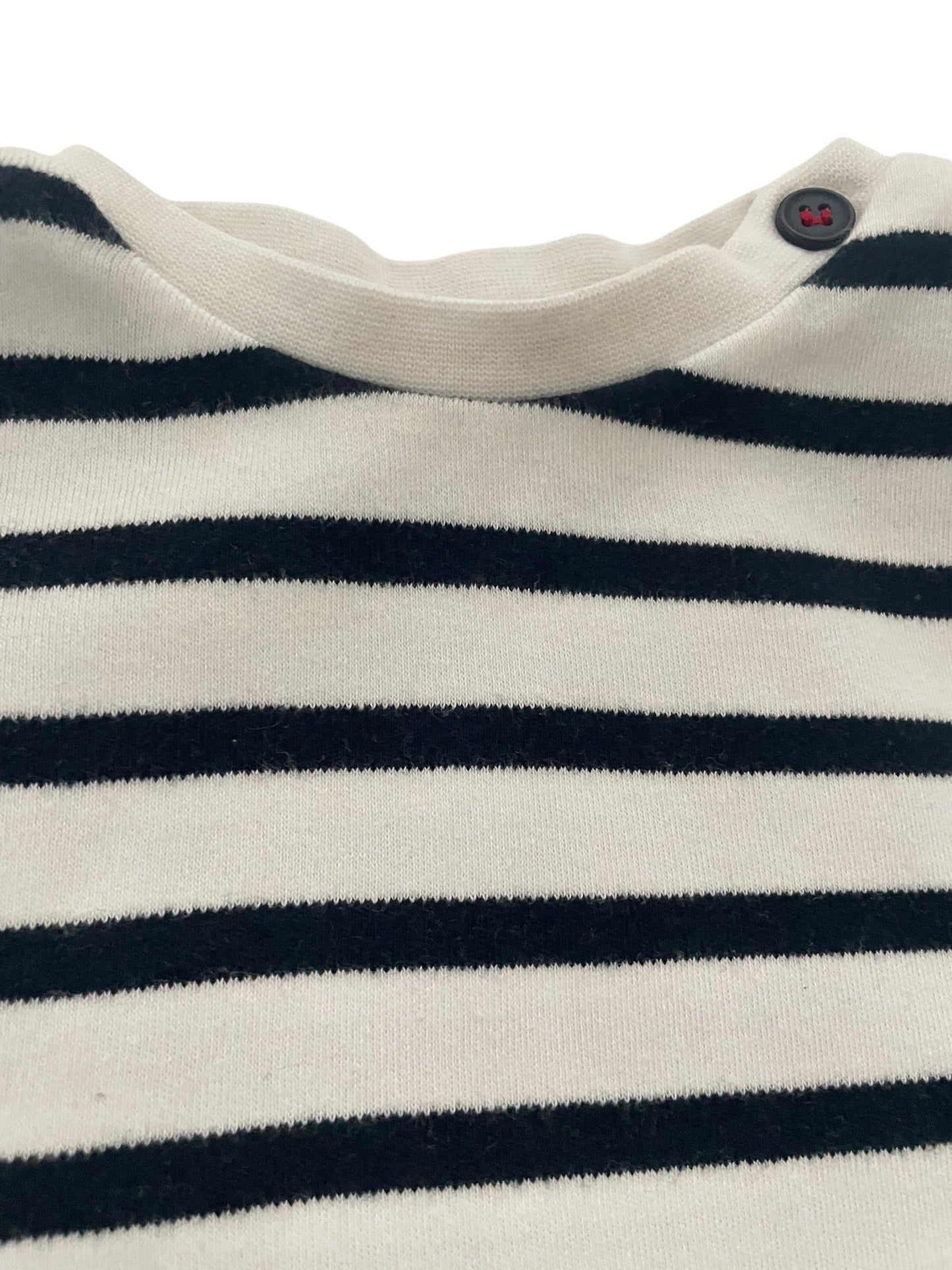 Tee-shirt coton épais, rayé, Les petits cœurs à la mer
