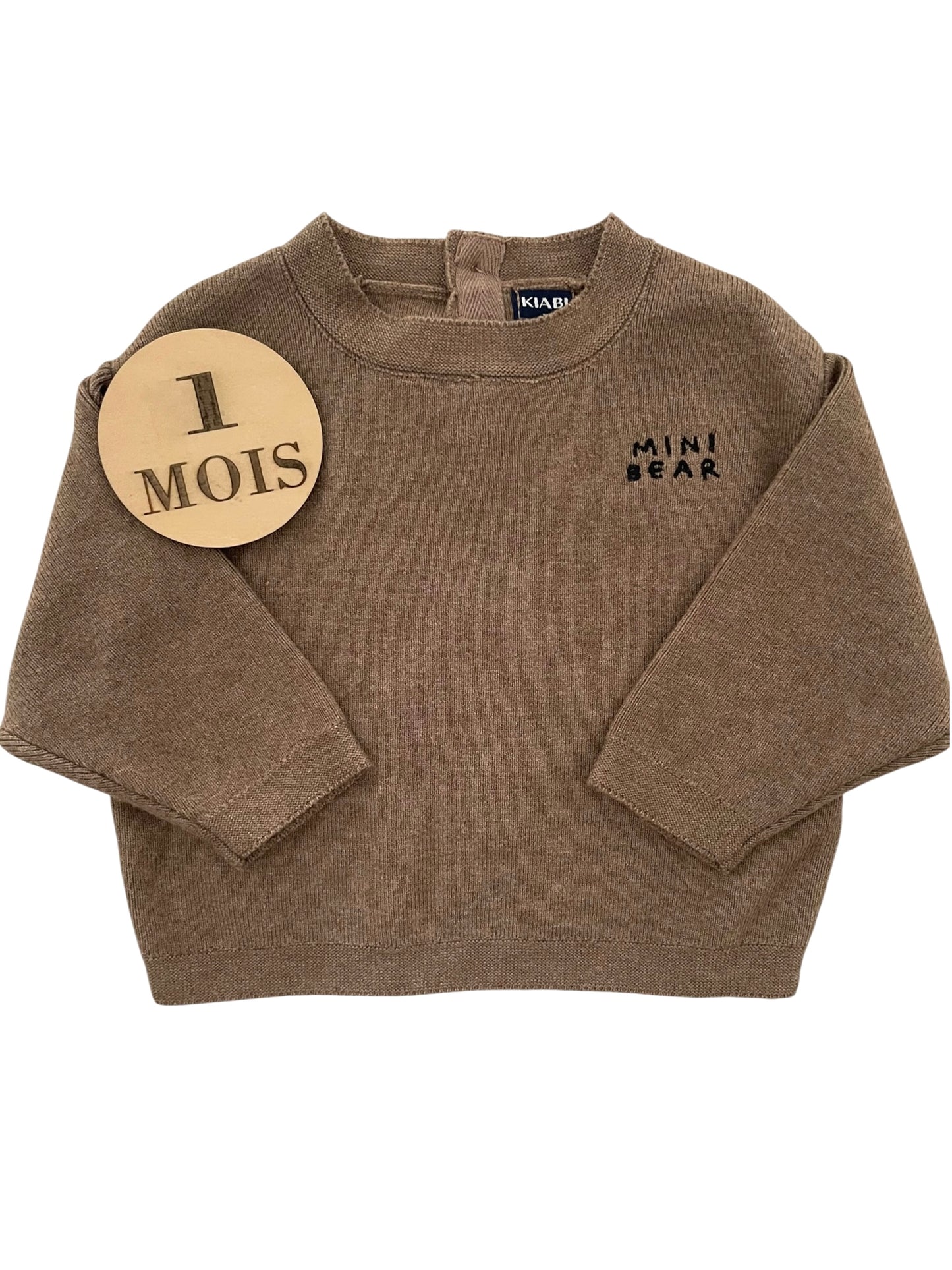 Pull en mailles, marron, Kiabi