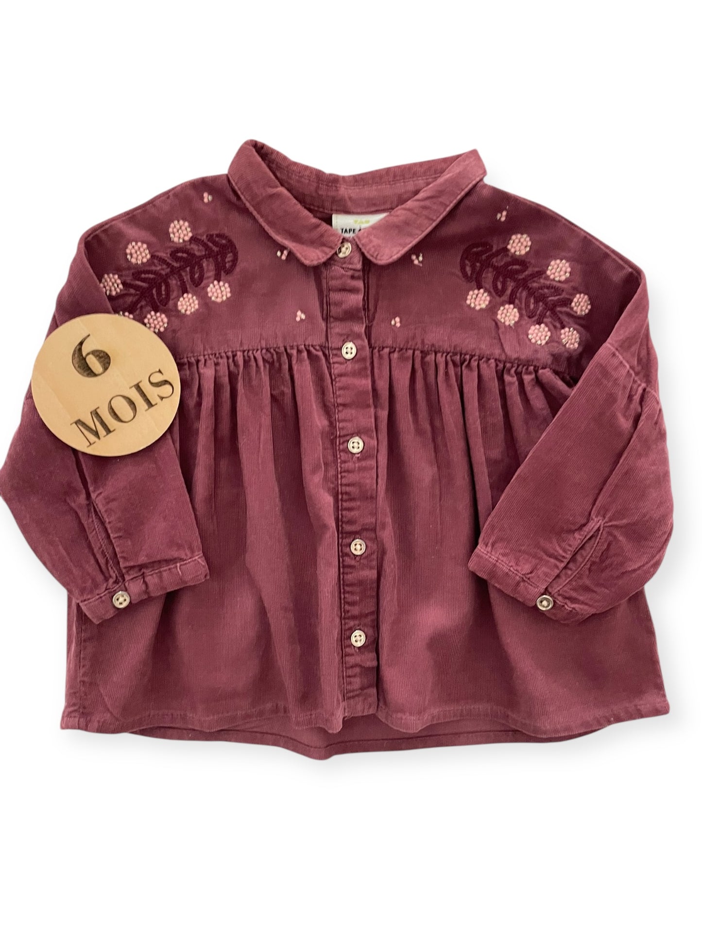 Chemisier velours côtelé, TAO