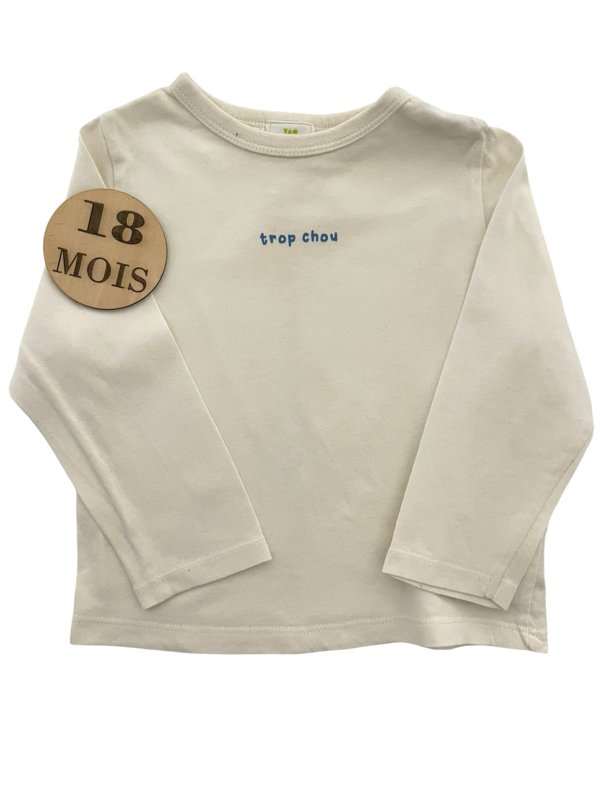 Tee-shirt écru, trop chou, TAO