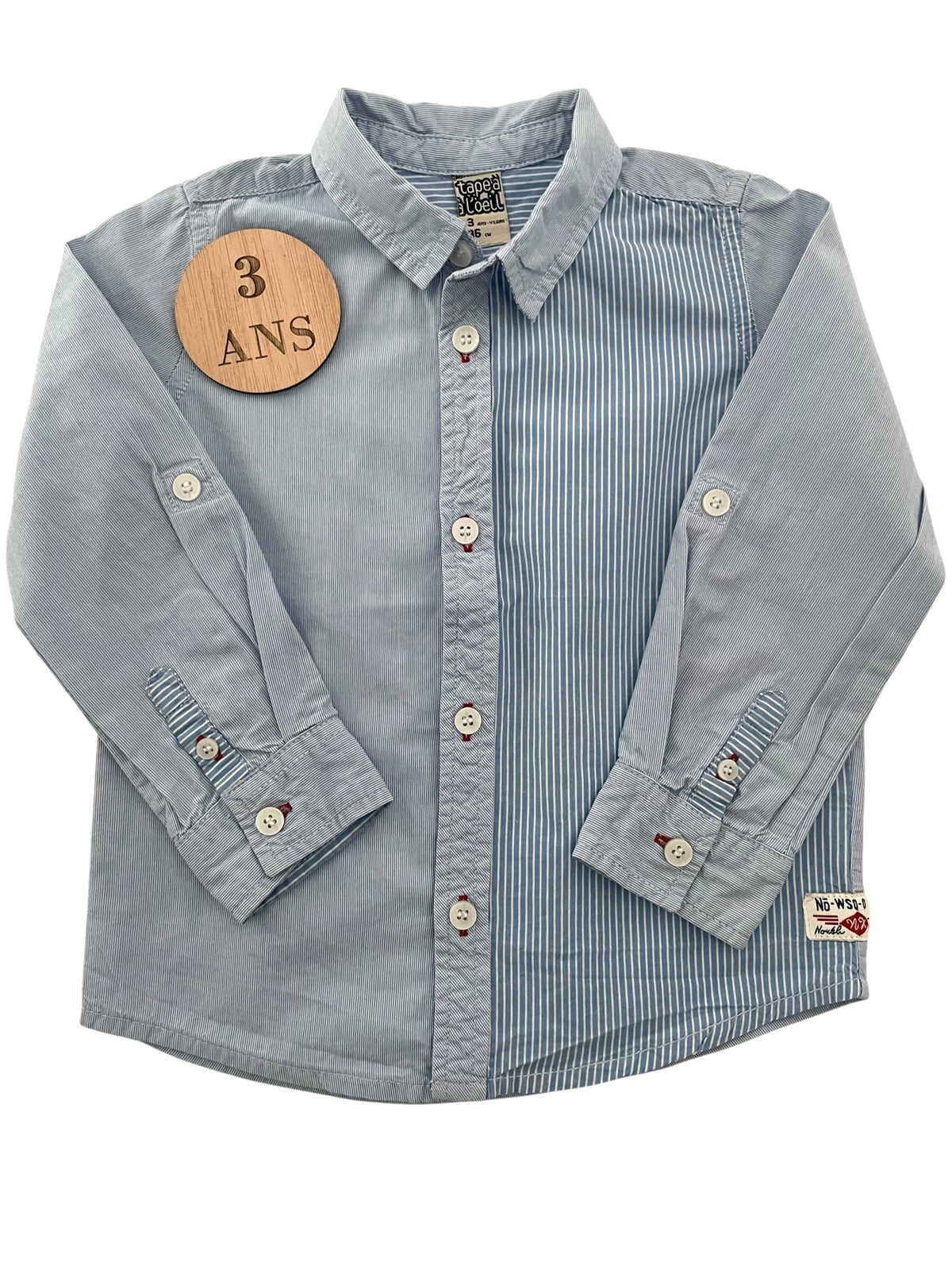 Chemise rayée bleu, TAO