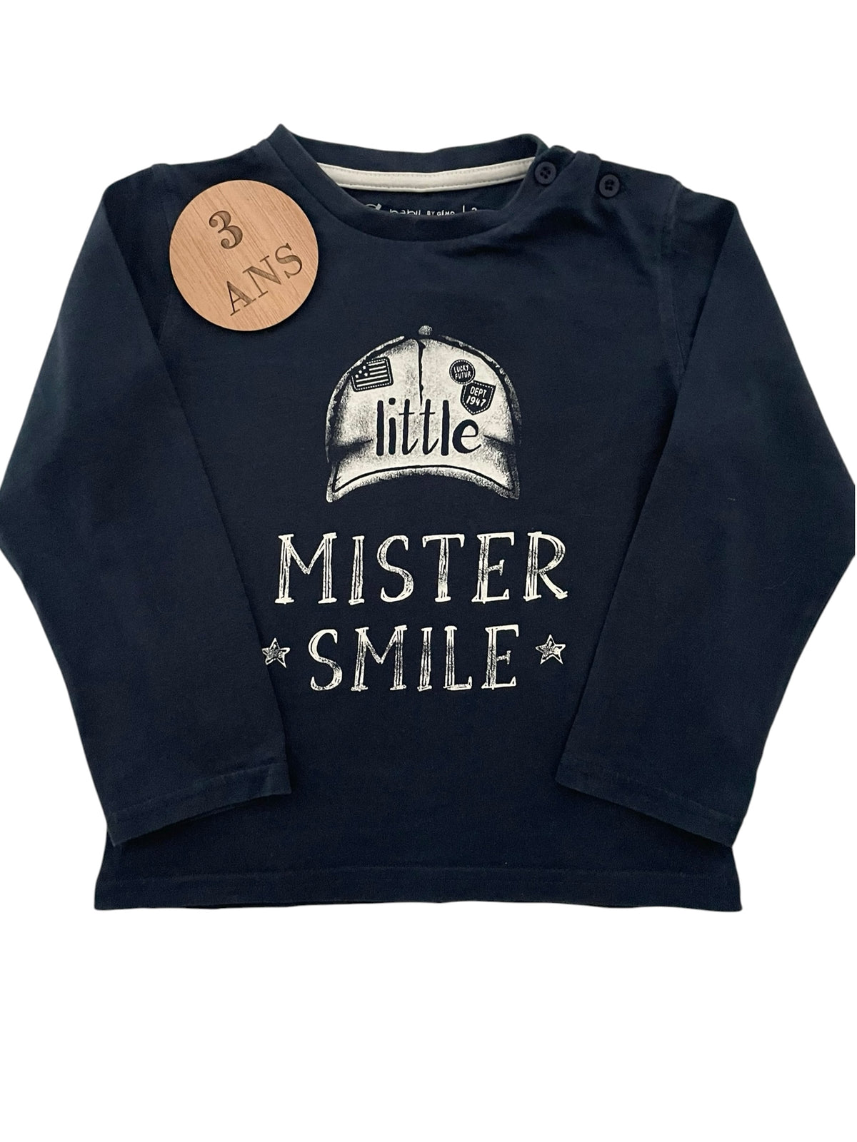 Tee-shirt bleu-marine, Gémo