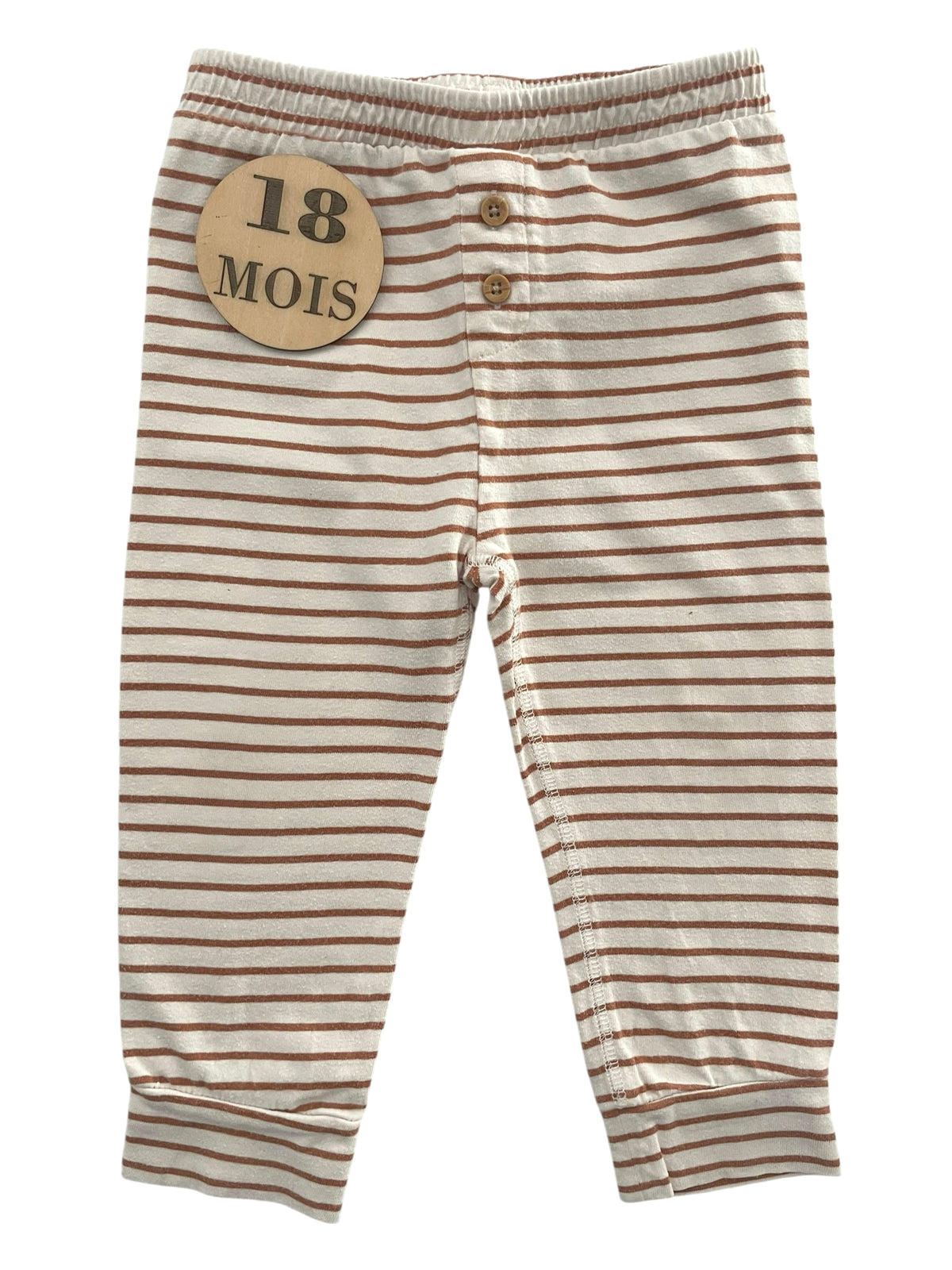 Pantalon souple, rayé, La Redoute
