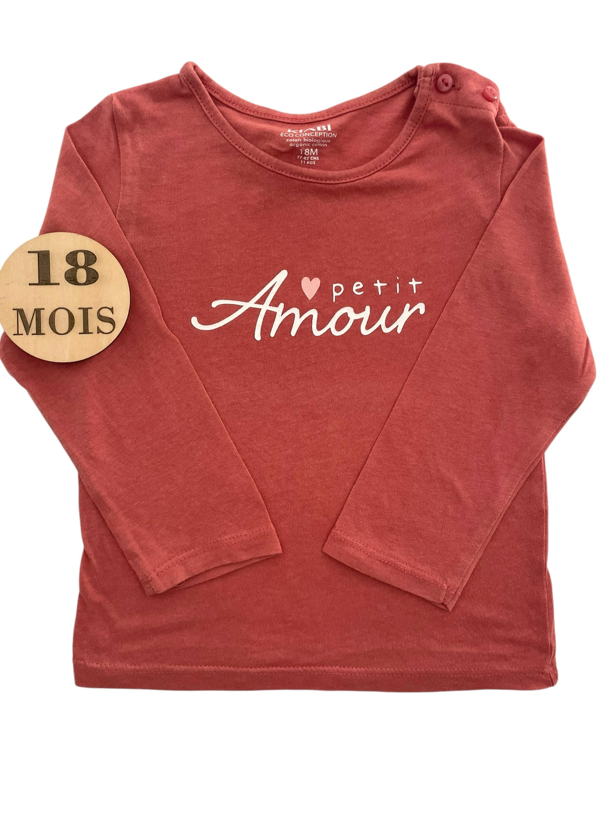 Tee-shirt rose/ rouge, Kiabi