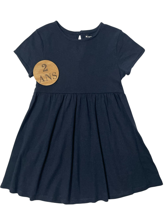 Robe unie, bleu-nuit, Kiabi