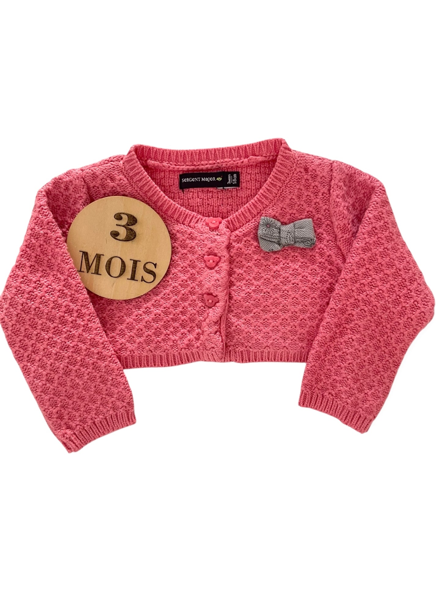 Gilet court en mailles, Sergent Major