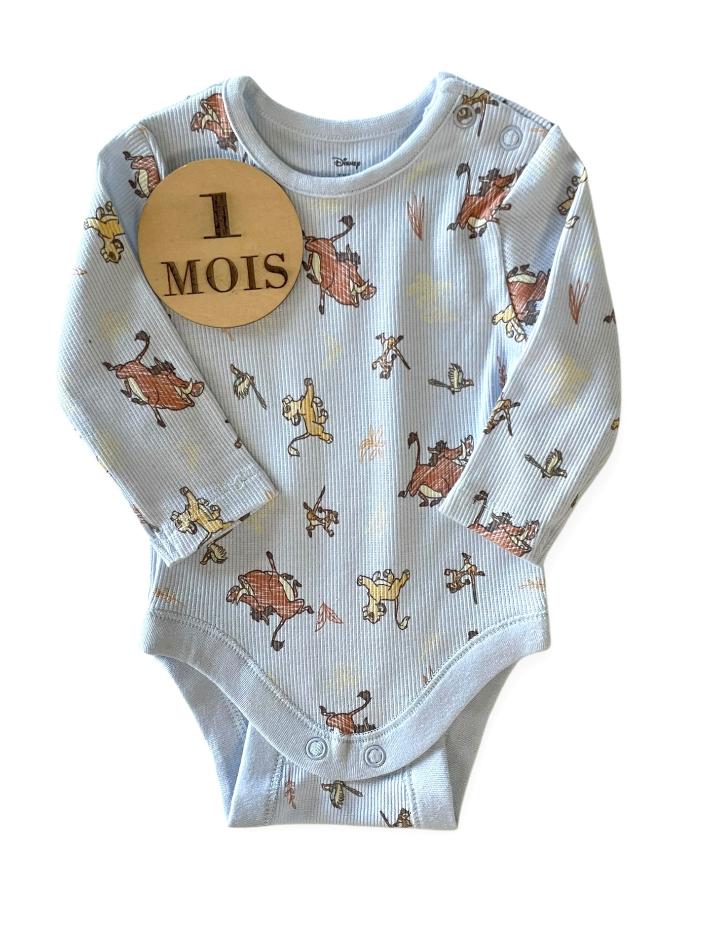 Body côtelé bleu-ciel, roi lion, Primark