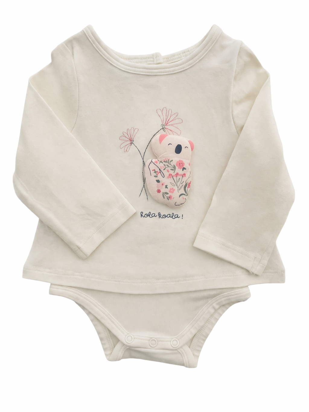 Body / tee-shirt, écru, koala, TAO