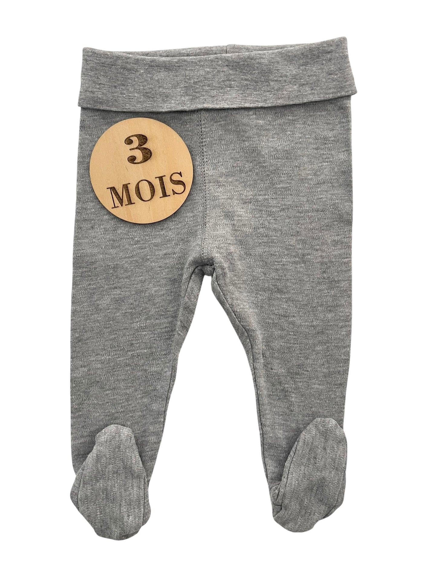 Legging à pieds, gris, H&M