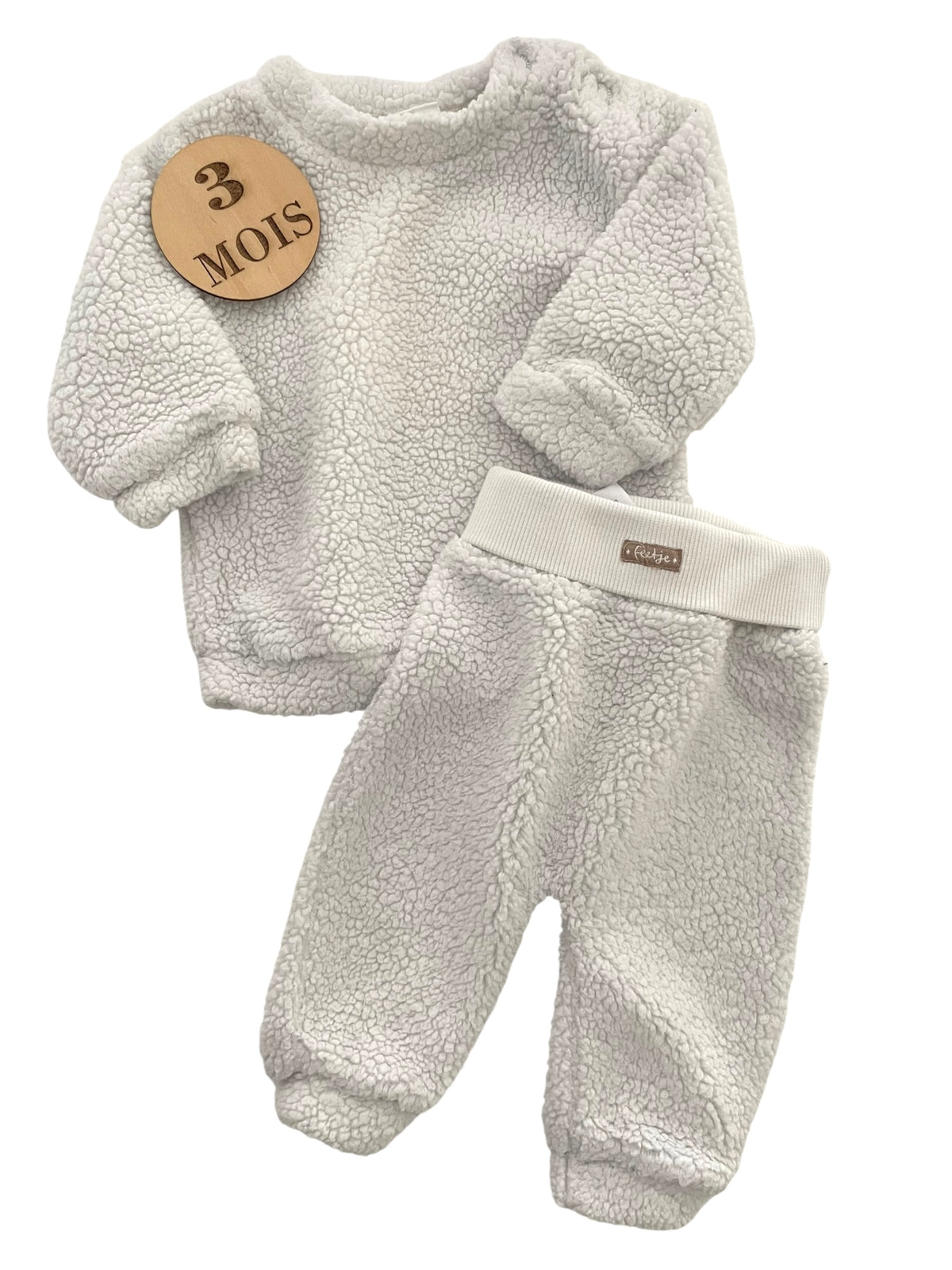 Ensemble mouton, blanc/écru, Feetje
