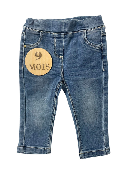 Jean bleu, taille élastique, TAO