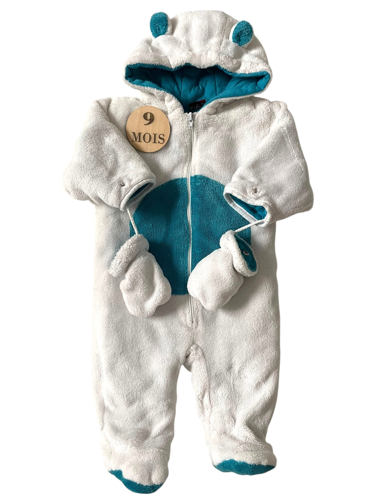 Combipilote épaisse, blanche et bleue, Devil child