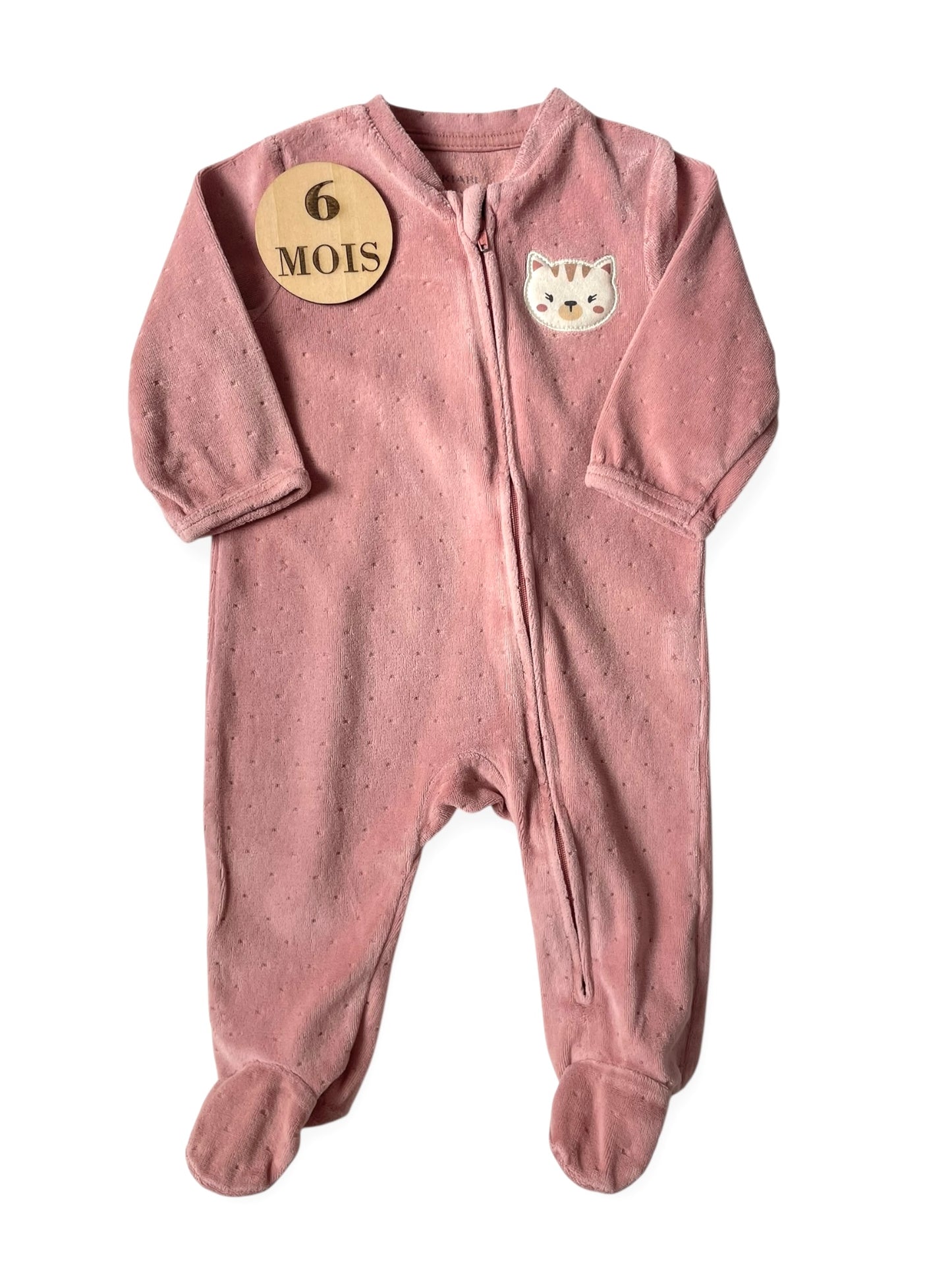 Pyjama velours rose, Kiabi