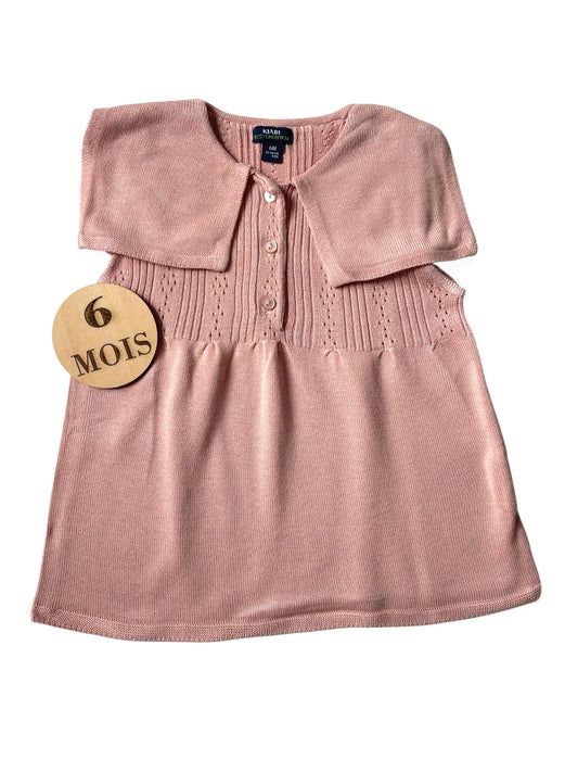 Robe en mailles, rose, Kiabi