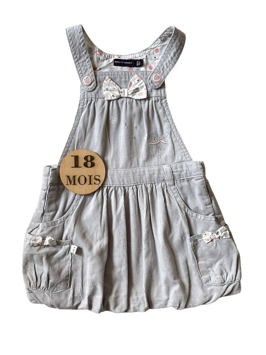 Robe grise, velours côtelé, Sergent Major