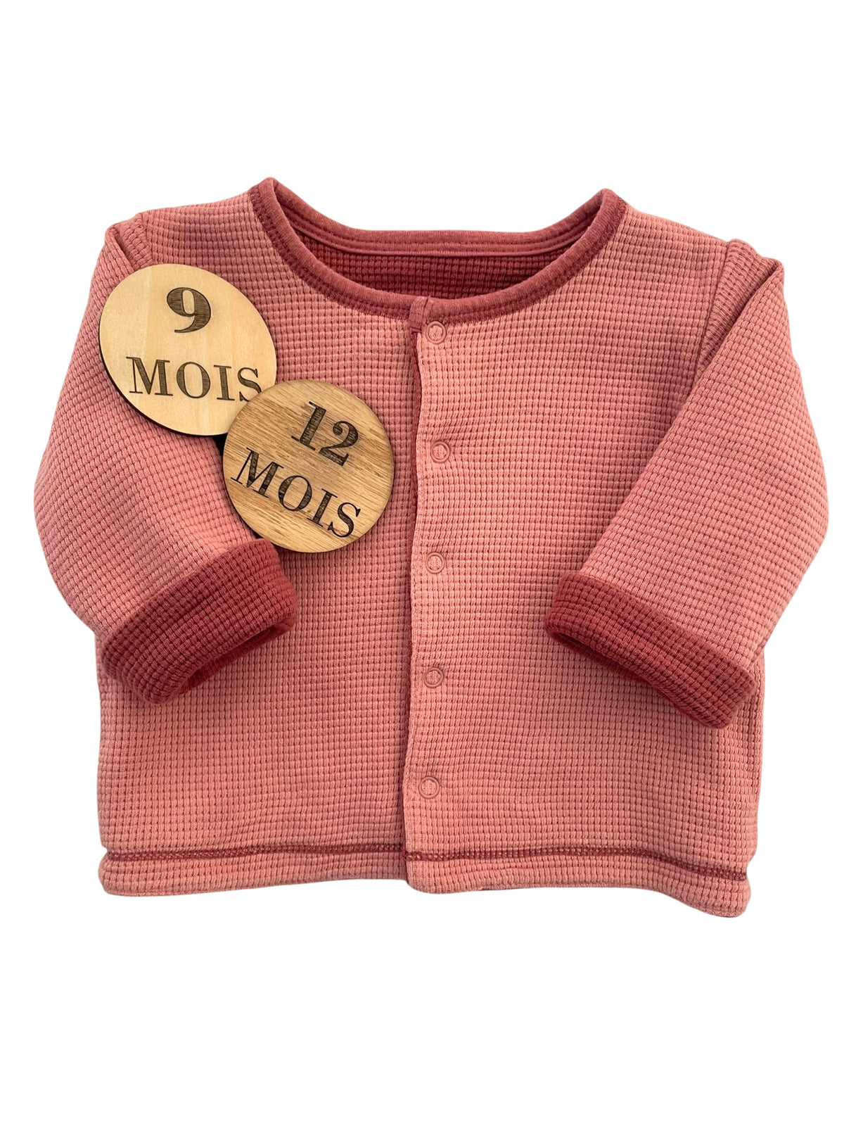 Gilet réversible, rose/ bordeaux, Noukie’s