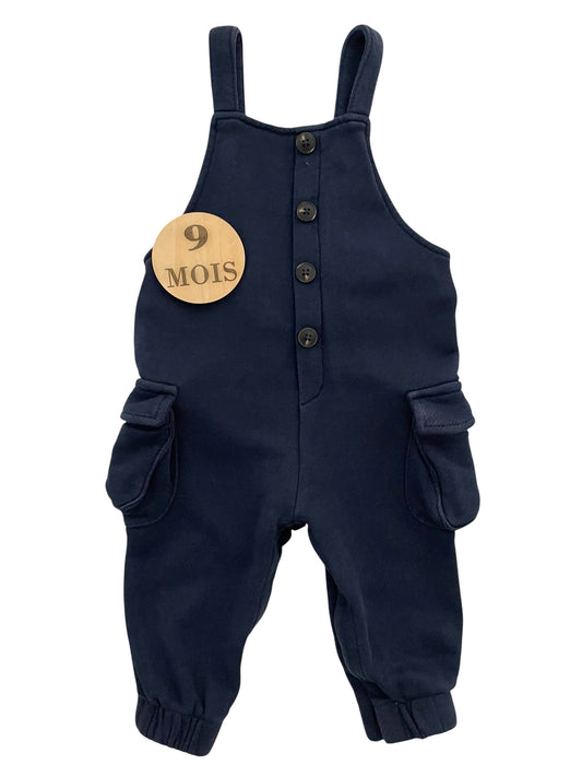 Salopette molleton, bleu-nuit, Kiabi