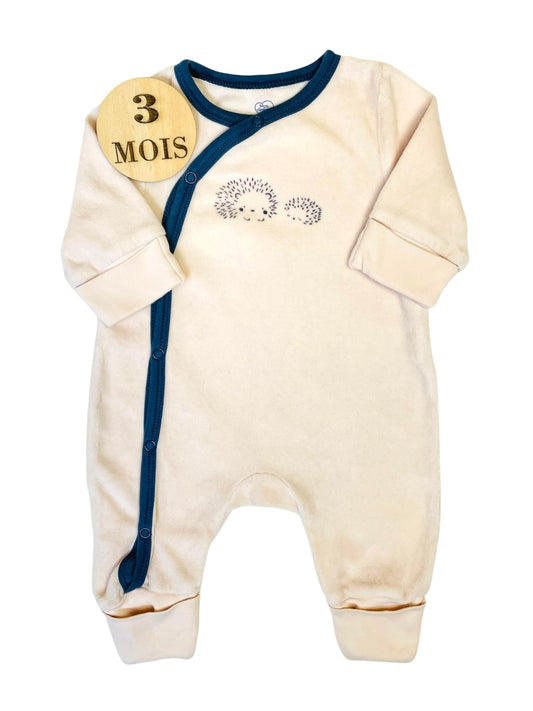 Pyjama beige, Hérissons, Mots d’enfants