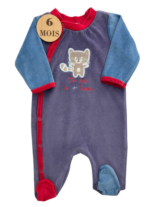 Pyjama velours bleu, Tom et Kiddy