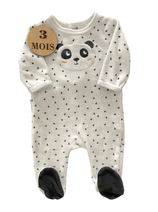 Pyjama velours, panda, Gémo