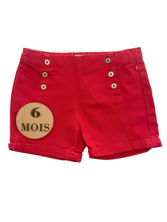 Short en toile rouge, Obaïbi