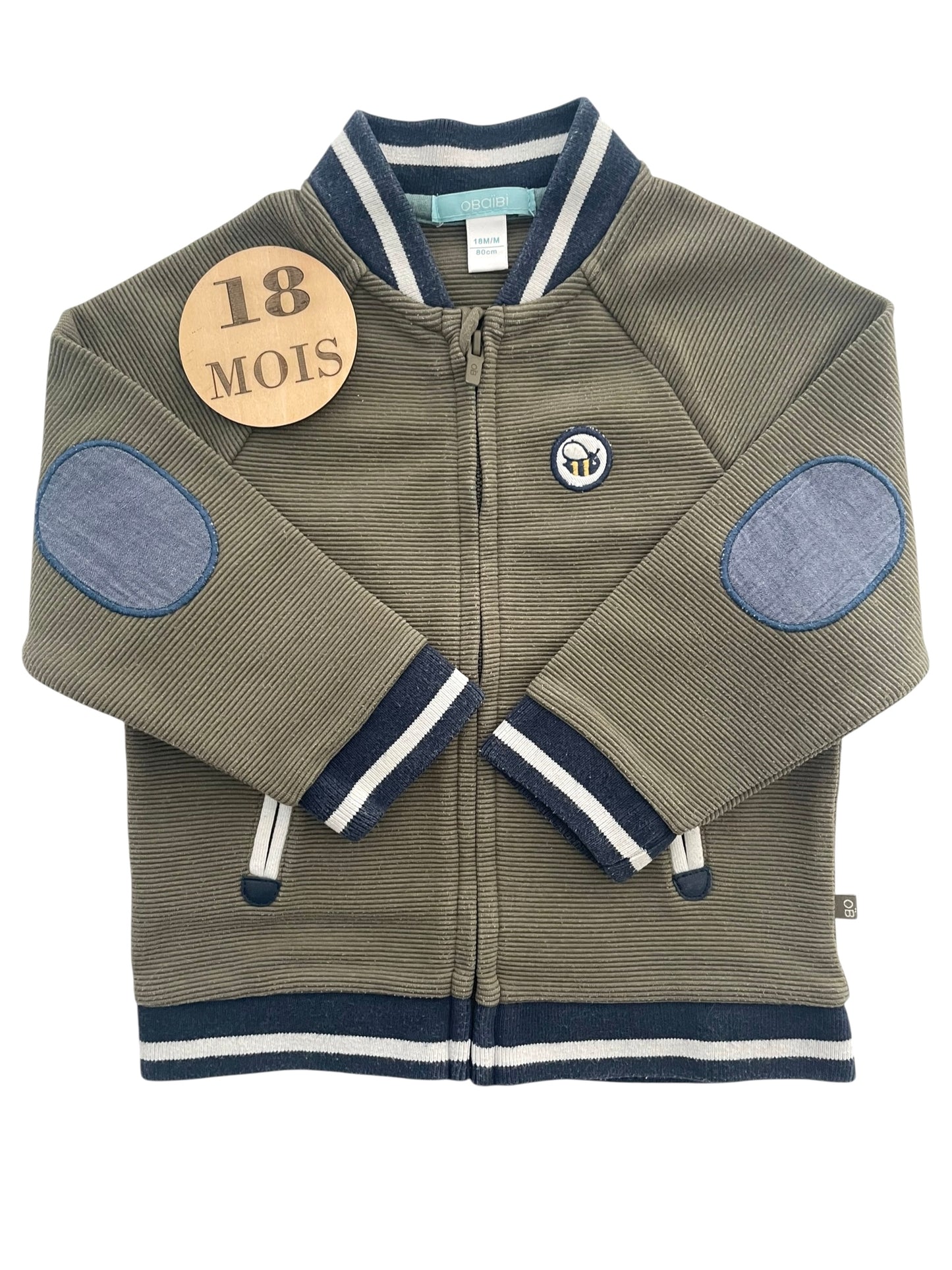 Gilet / veste, kaki, Obaïbi