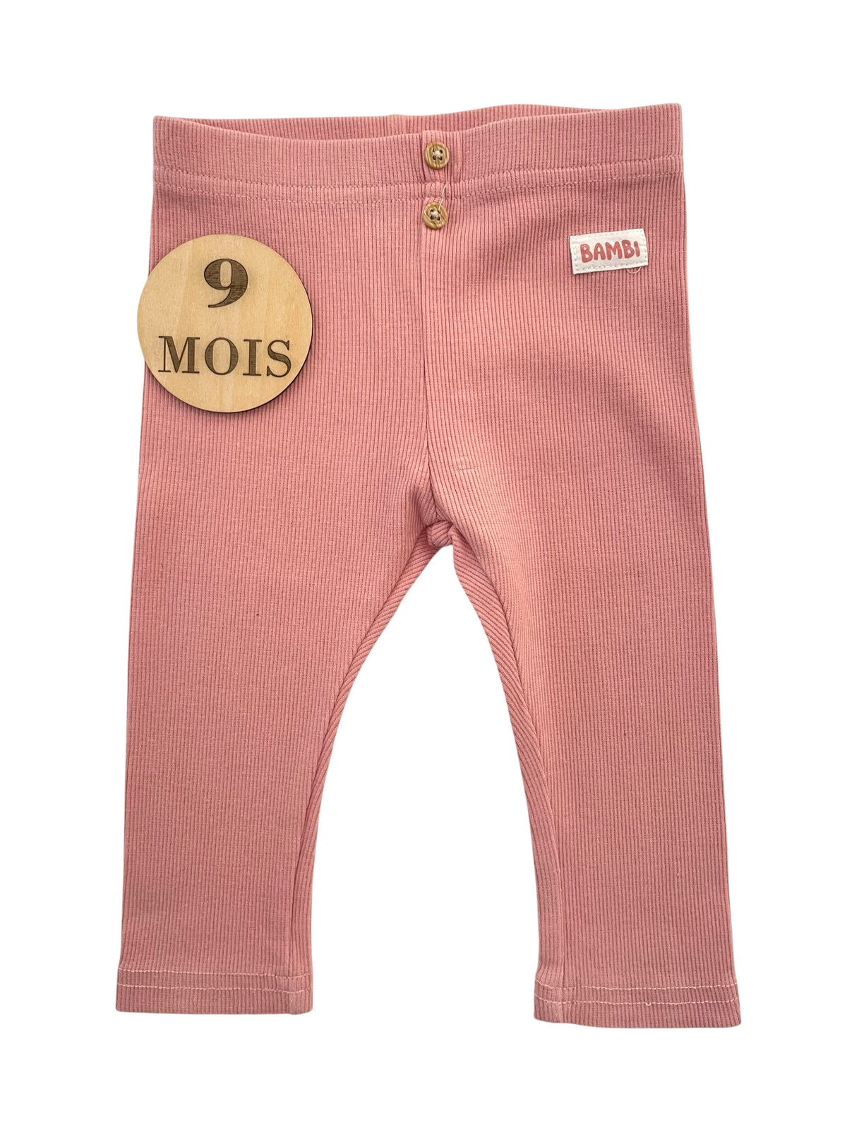 Legging côtelé rose, Bambi, Disney Baby