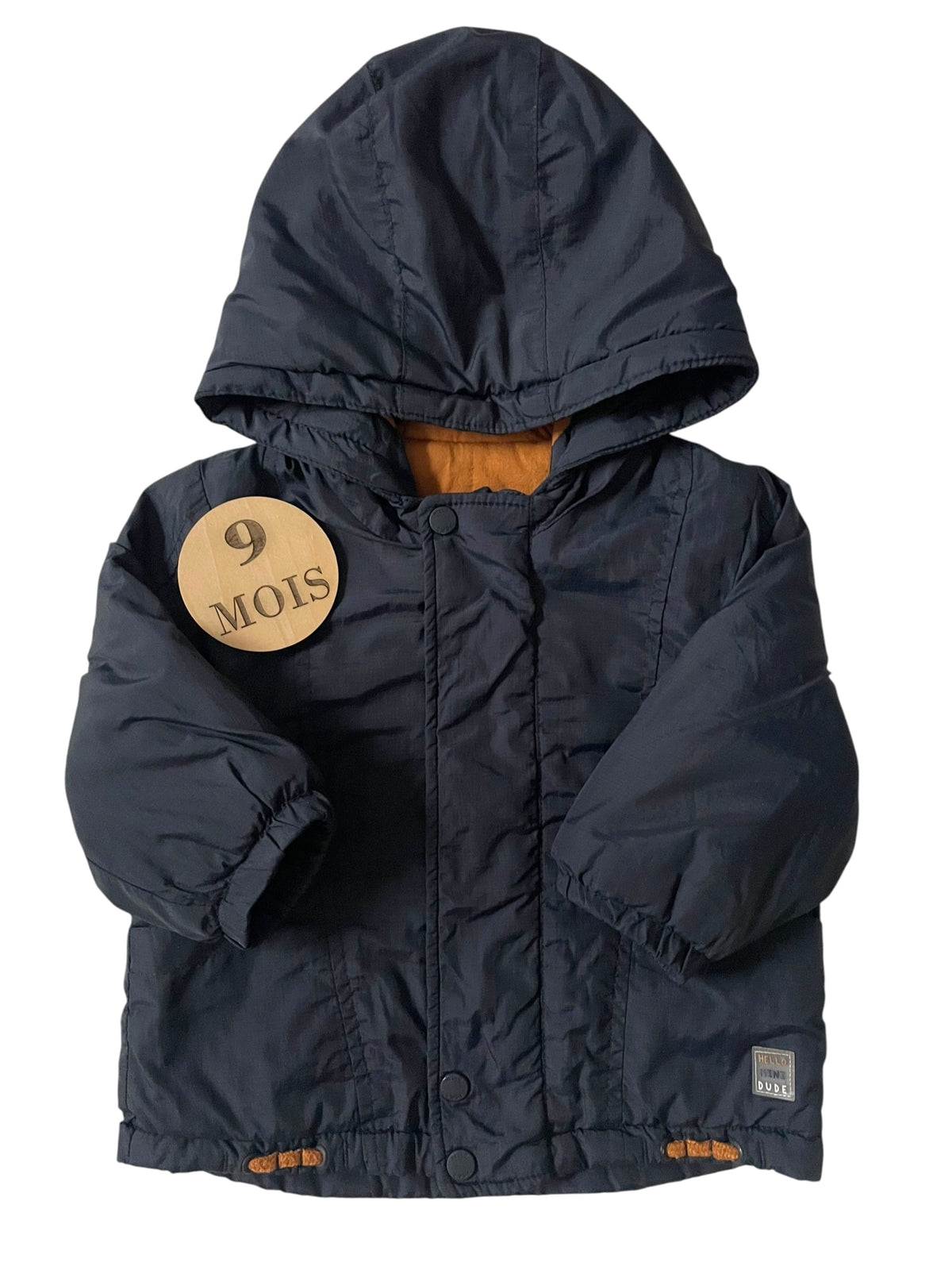 Manteau imperméable bleu-nuit, doublure légère, Kiabi