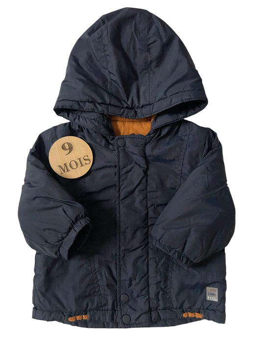 Manteau imperméable bleu-nuit, doublure légère, Kiabi