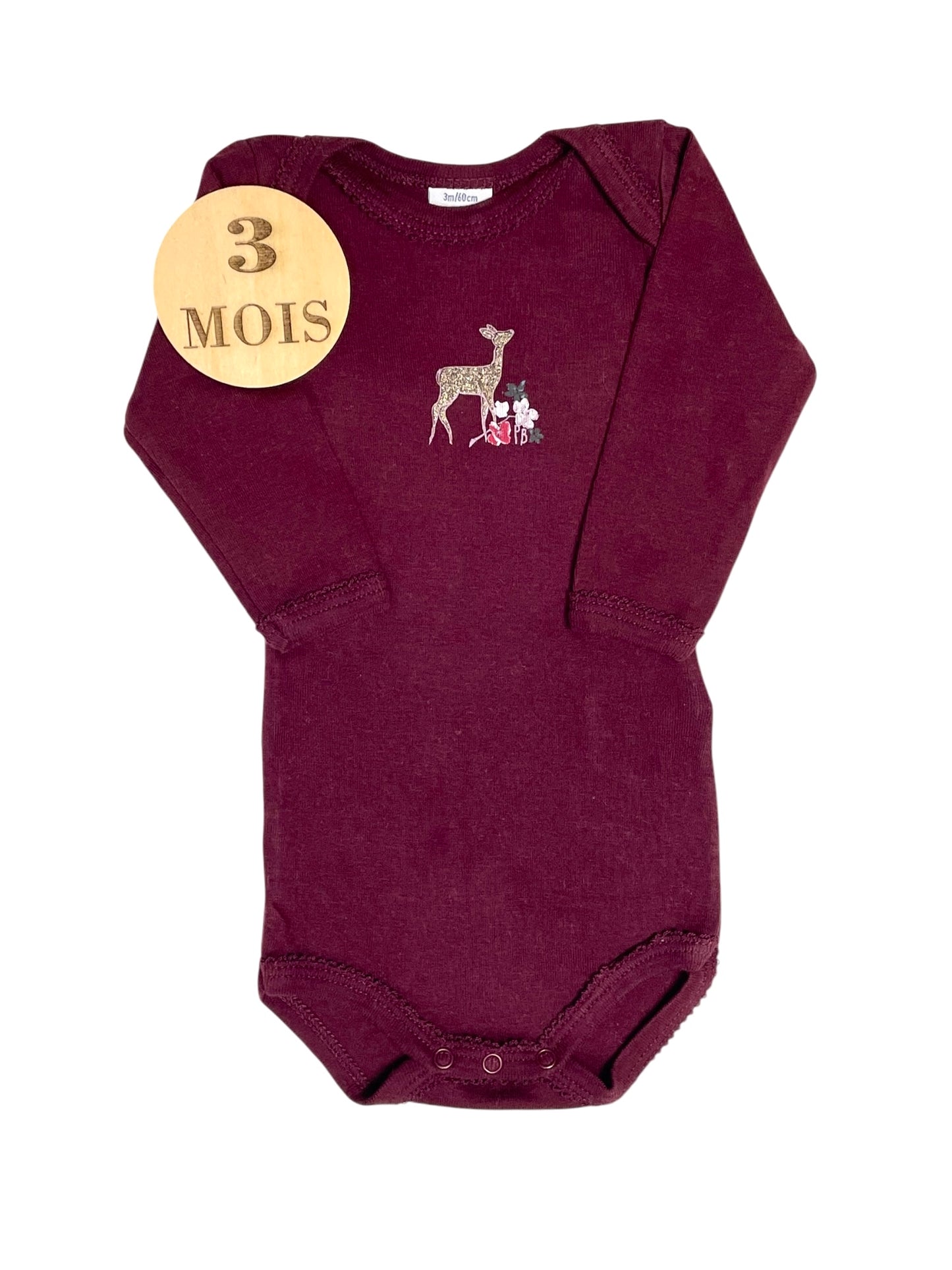 Body bordeaux, Petit Bateau