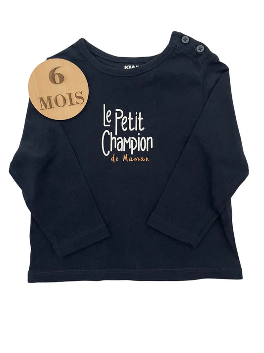 Tee-shirt bleu-nuit, Kiabi